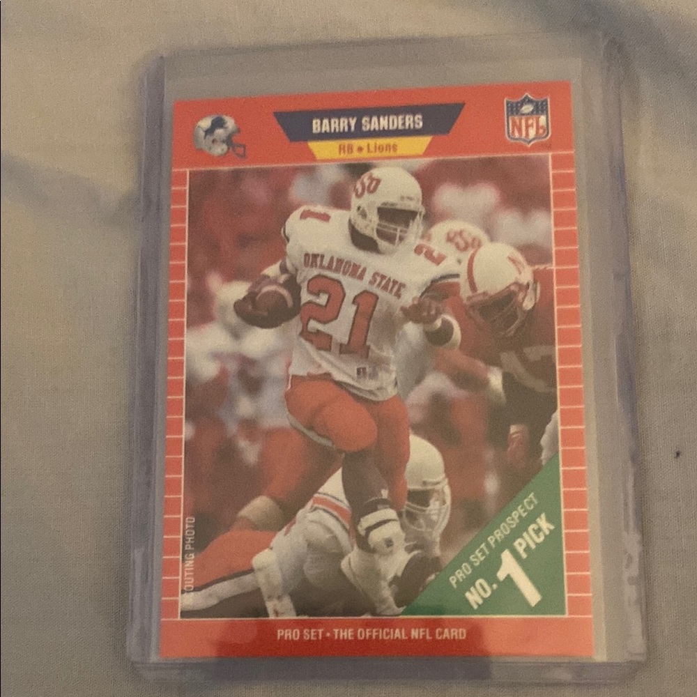 Barry Sanders NFL Trading Card